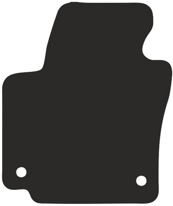 Polyamid førermåtte til Volkswagen Golf Plus minivan 2005-2014 gummibelagt førermåtte