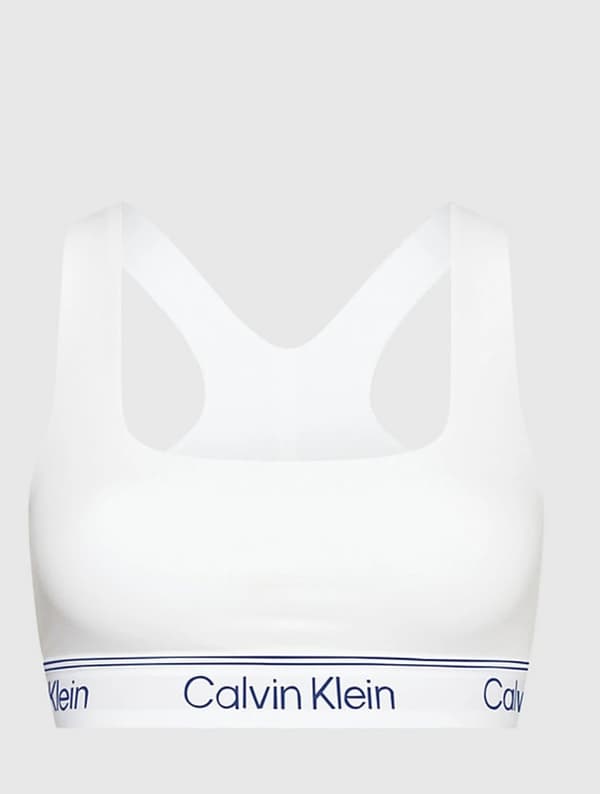 Calvin Klein dam vit mjuk behå med logotyp XS