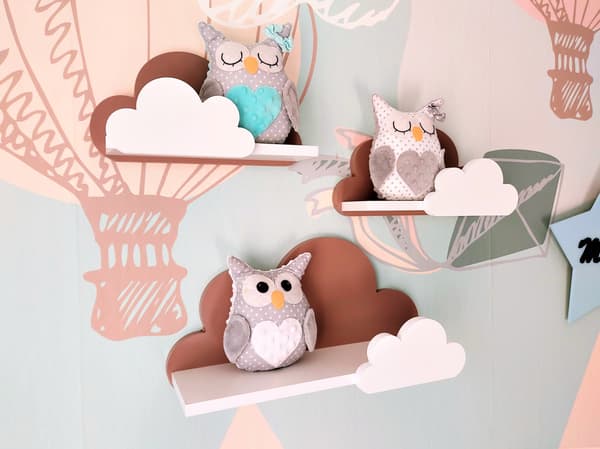 Cloud Shelves Sæt med 3 Moli-Galaxy - Cappuccino