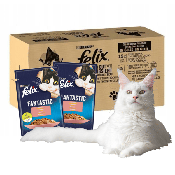 Purina Felix Fantastic Fish vådfoder til katte 120x85g