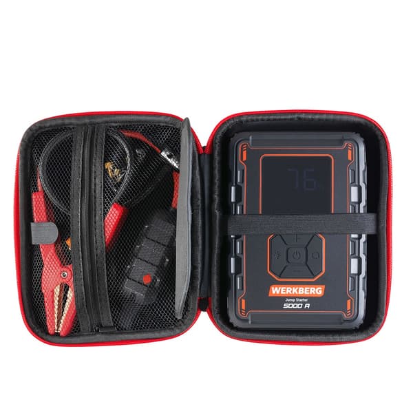 Werkberg AL008 starttiapulaite 32000mAh 2500A/5000A kompressorilla