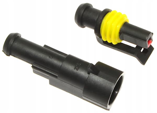 Hermetisk stikforbindelse SUPERSEAL 1 pin 1.5 med bilkabel