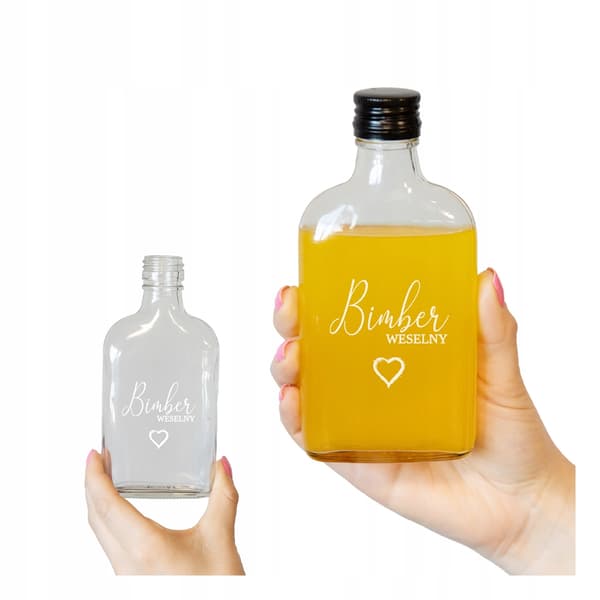 200ml pensel med tryck BRÖLLOP MÅNSKEN Bröllopspresent 0,2l