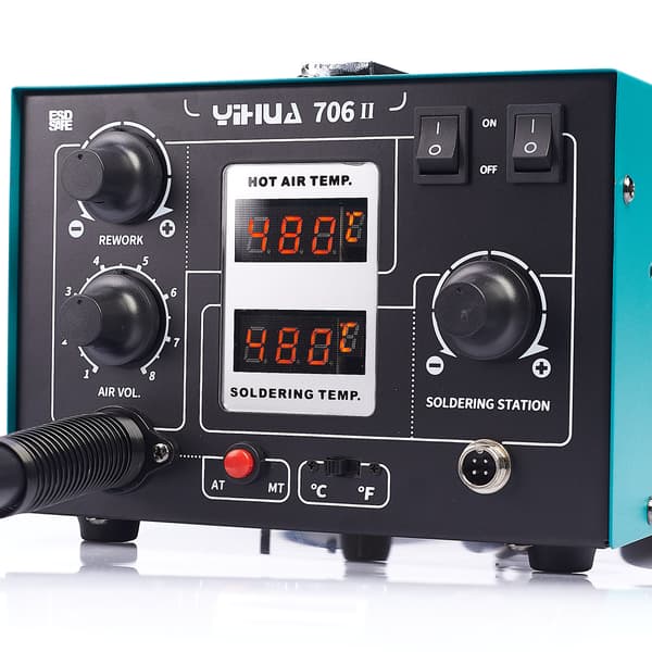 Yihua 706 II professionel 2-i-1 varmluftslødstation med T12-system