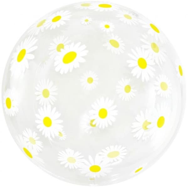Ilmapallo Läpinäkyvät kristallikukat 51cm