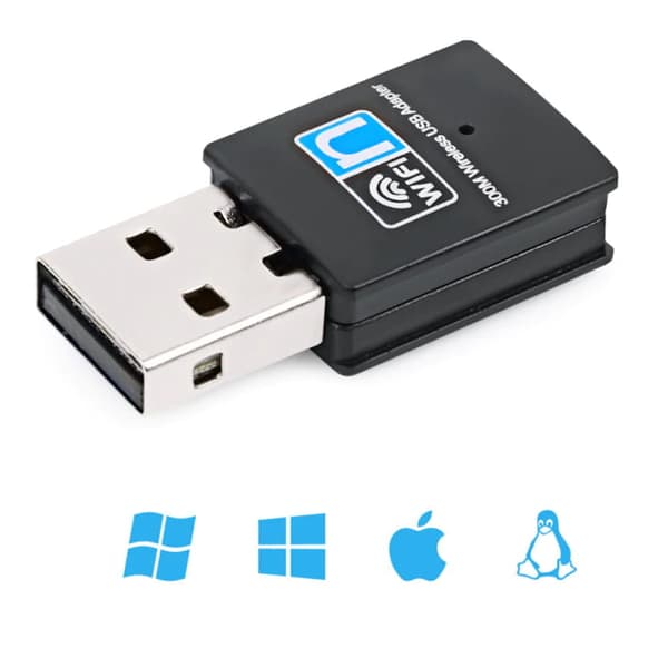 USB 2.0 WiFi Langaton 802.11n 300Mbps adapteri