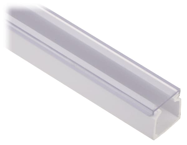 PROFIL med lampskärm för LED-listor KI-LED/15X15 ytmontering