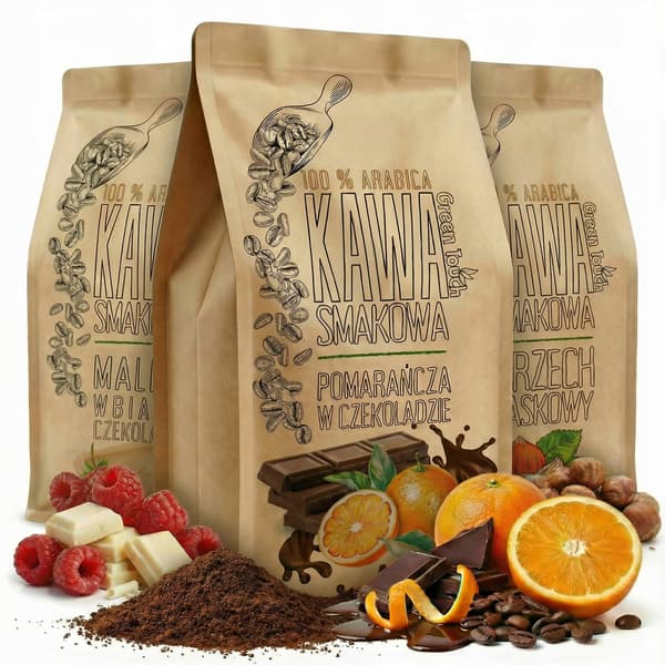 Presentask smaksatt malen kaffe 3 x 250 g nymalen till present