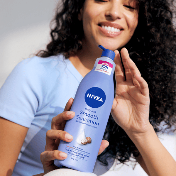 NIVEA Utjämnande kroppsmjölk 625 ml med pump