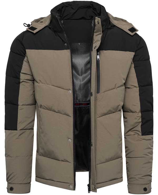 Tjock herrtröja i norsk stil med nedfällbar krage Recea XL