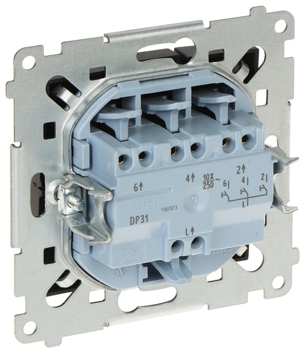 TRIPEL MOMENTARKNAP DP31.01/49-SIMON54 250V 10A