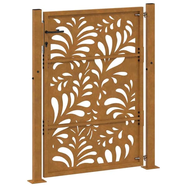 vidaXL havelåge 105x155 cm rustfrit stål bølgemønster