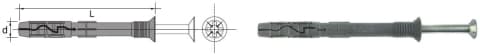 SNABBMONTERINGSPINNE 10*180MM - KG 10*180