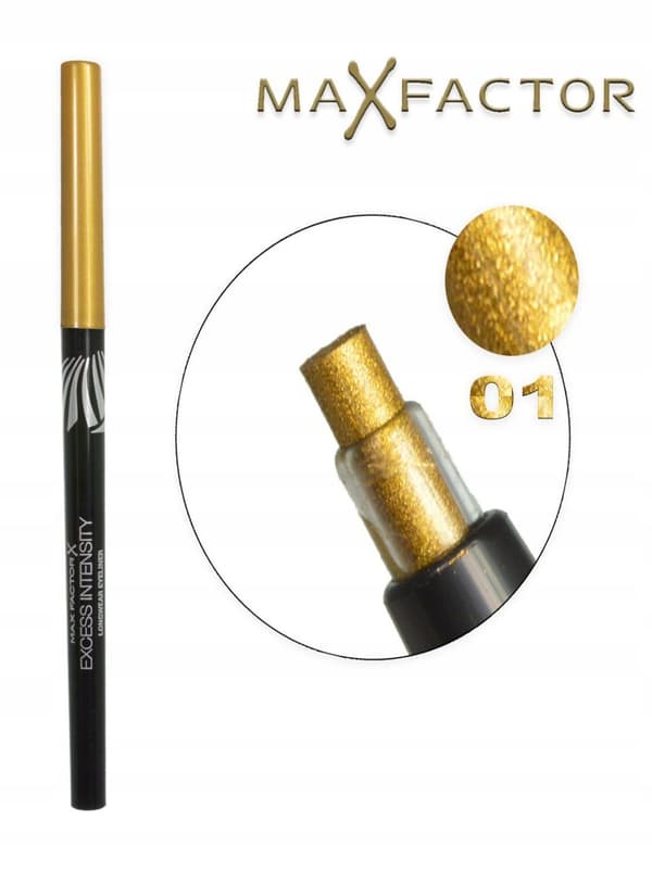 Max Factor Ekstra Intens Langvarig Eyeliner 01 Overdreven Guld