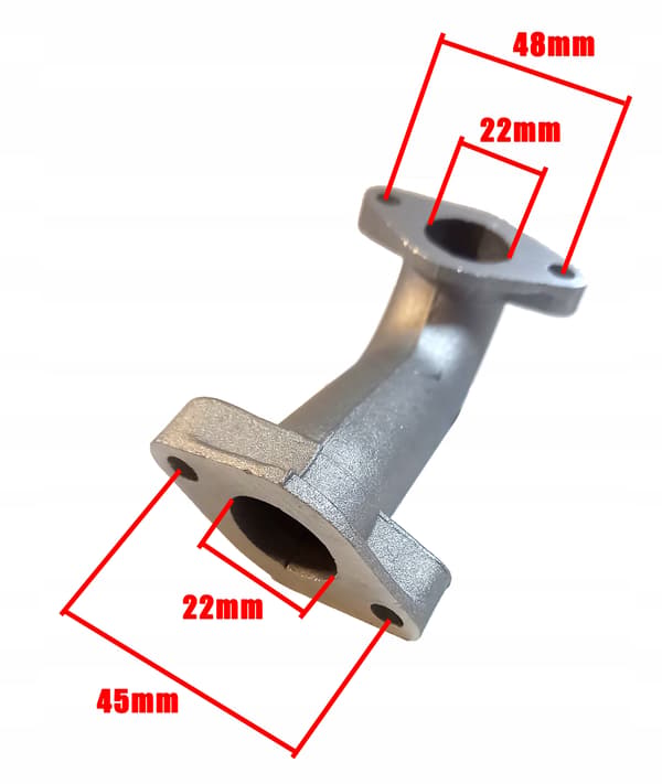 Karburatorforbindelse 4T 139FMB Indsugnings ATV Knallert Junak Romet Zipp Kingway Kxd