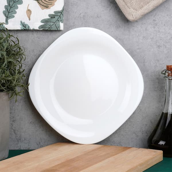 Dessert tallerken i glas LUNA 20 cm 6 stk
