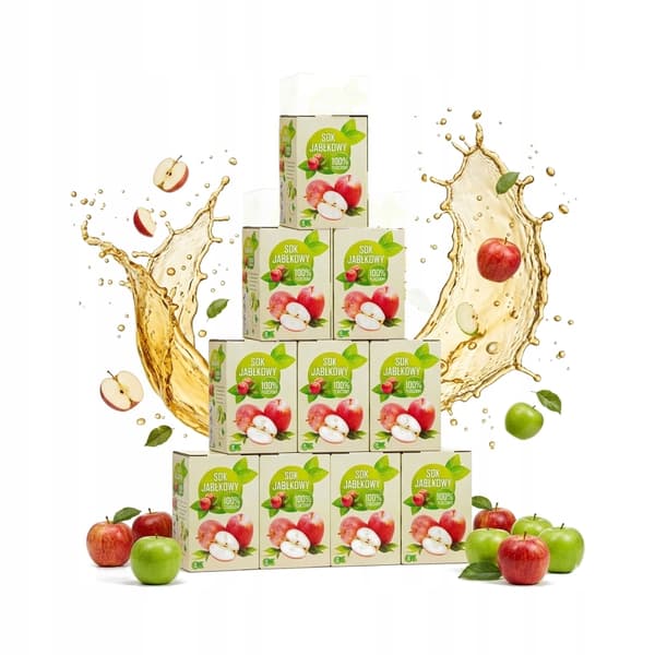 25x æblejuicekarton 100% presset 5L BAG IN BOX emballage 25 stk.