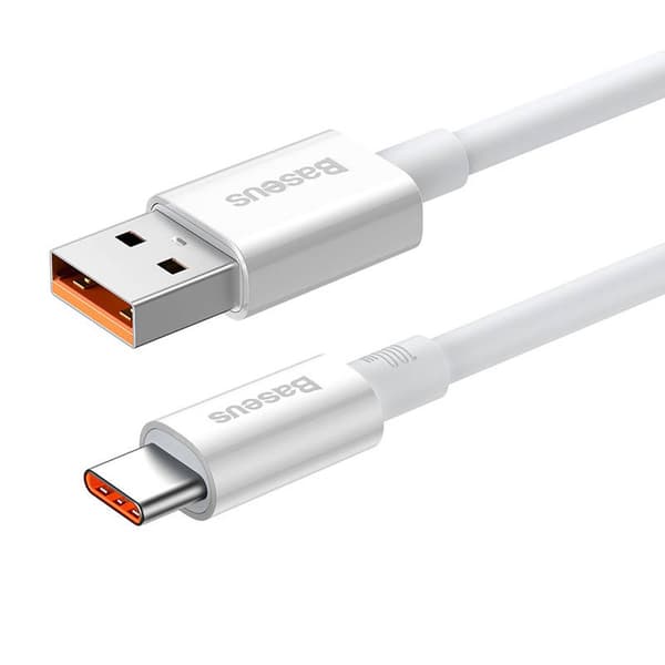 Baseus Superior 100W 2m USB till USB-C-kabel (vit)