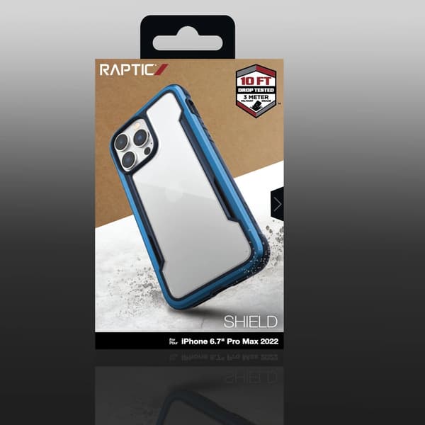 Raptic X-Doria Shield Case iPhone 14 Pro Max armerat skal blått