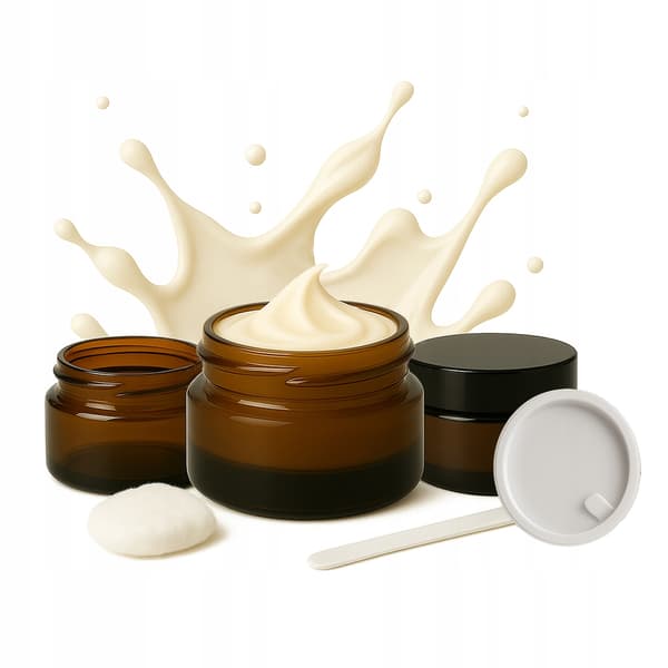 Bruna glasburkar 20 g 20 ml för mörk glaskräm, set om 20