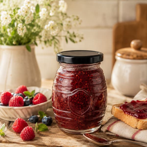 Dekorative glaskrukker UL 180ml krukke til honning-marmelade gavelys 20 stk.