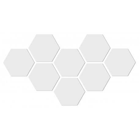 Koristeellinen akryylipeili Hex - hopea
