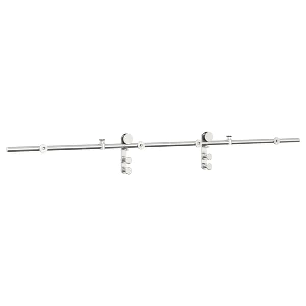 vidaXL Skjutdörrsfäste 200 cm stål silver