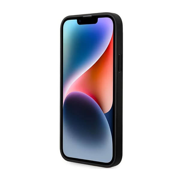 BMW Læder Diamantmønster - iPhone 14 Etui (Bordeauxrød)