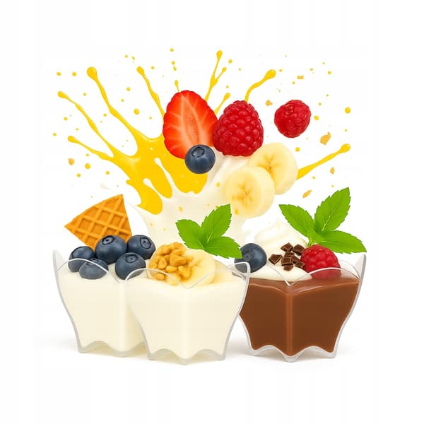 KOPPER OG BEHOLDERE TIL DESSERTER 90 ml 24 stk. QUEEN-kop til snacks