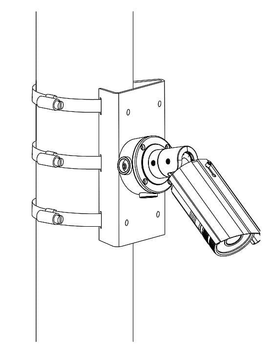 Hikvision DS-1275ZJ-SUS pylväskiinnike