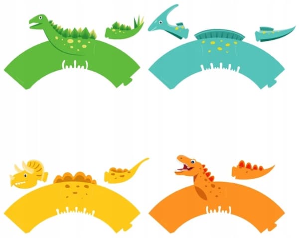 Cupcakeforme, muffins, cupcakes, DINOSAUR, 8 stk.