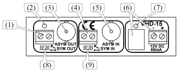 Repeater VHD-15 AHD, HD-CVI, HD-TVI delta-signalforstærker