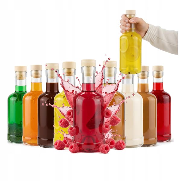 10x Presentflaskor Likör, Tinktur, Vin - SET Tadek Flaska 250ml