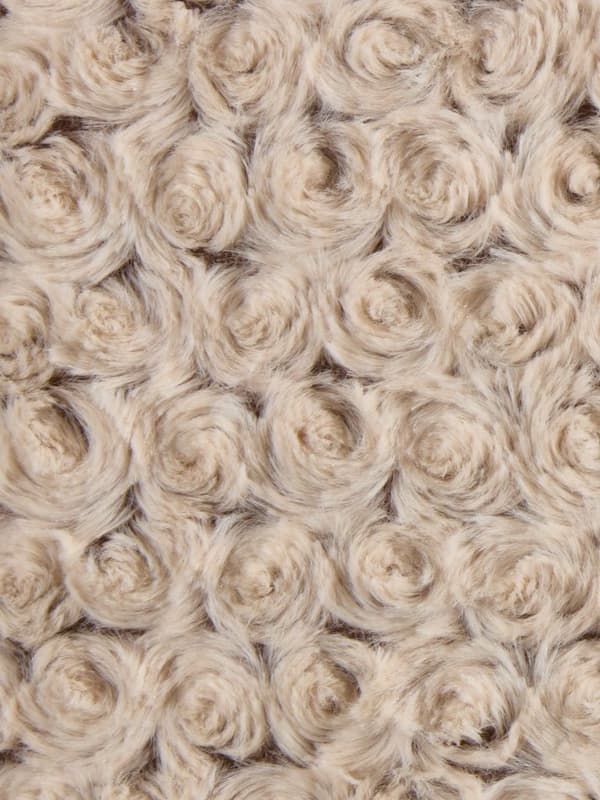 Set av ludna kuddar beige spiral ros 6 st