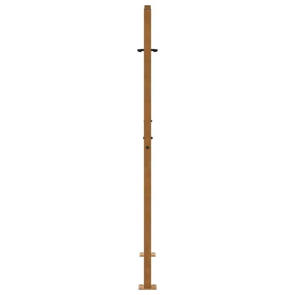 vidaXL havelåge 105x155 cm skinnemønster i rustfrit stål