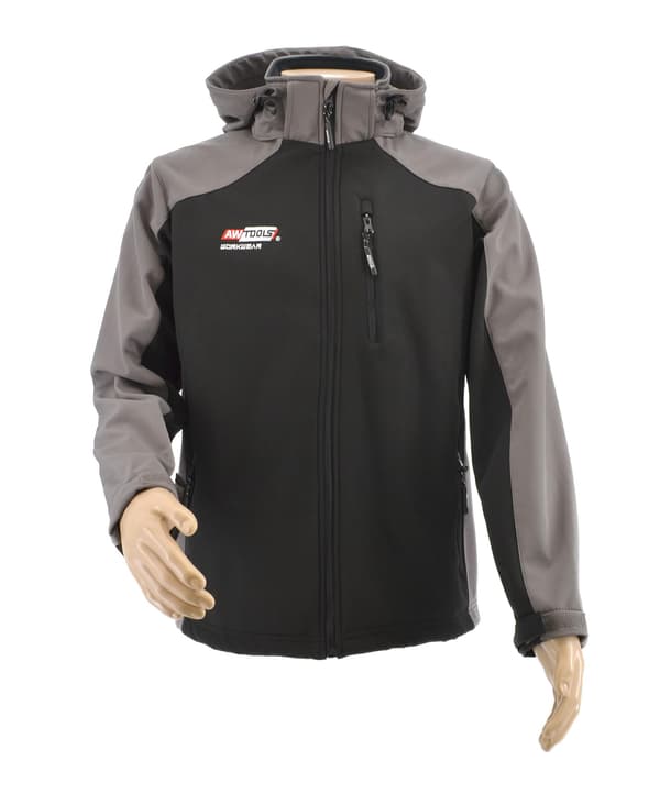 AWTOOLS SOFTSHELL-TAKKI T4 HARMAA MUSTA XXXL