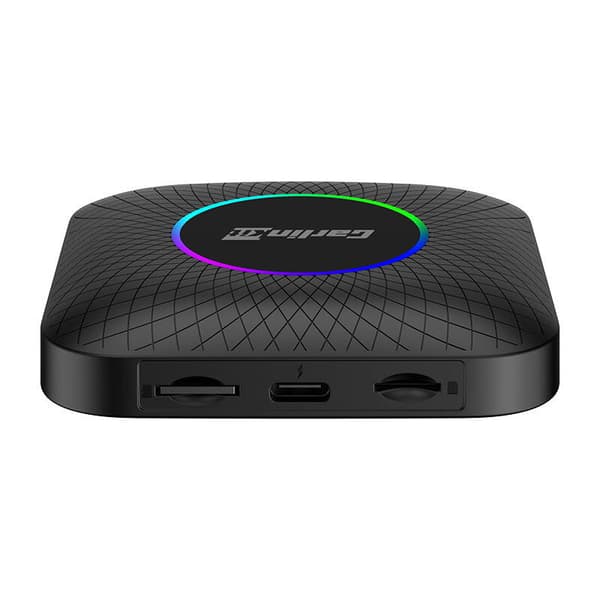 Carlinkit TBOX PLUS LED trådlös adapter, 4G/64G, Apple Carplay/Android Auto (svart)