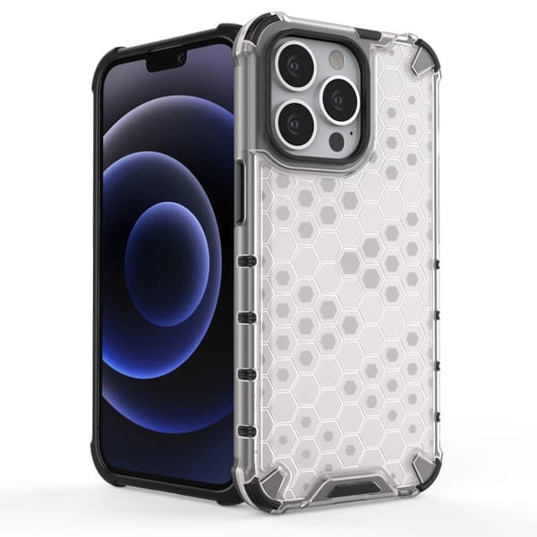 Honeycomb Armored Case med Gelram iPhone 13 Pro Blå