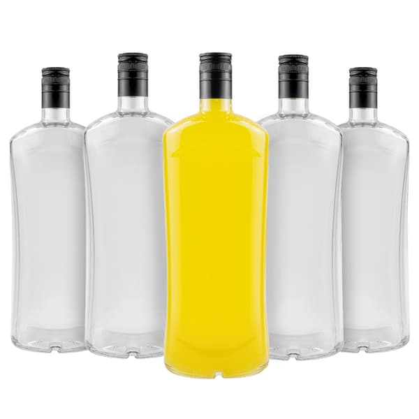 30x DIVA-flaska 1000ml glasflaskor för hembräntlikörer vodka bröllop 1L