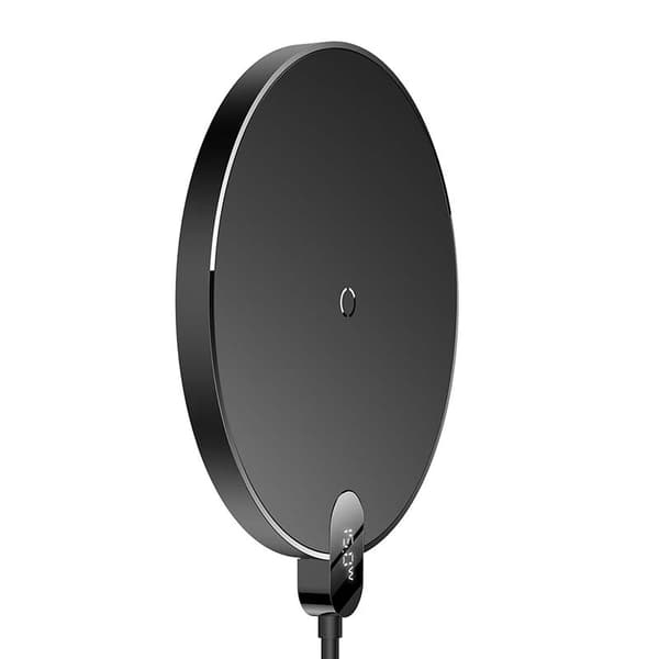 Baseus Digital LED 15W Trådløs Induktiv Oplader (Sort)