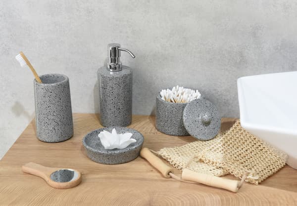 Badrumsmugg Q-BATH PREMIUM DECOR 1555 terrazzogrå