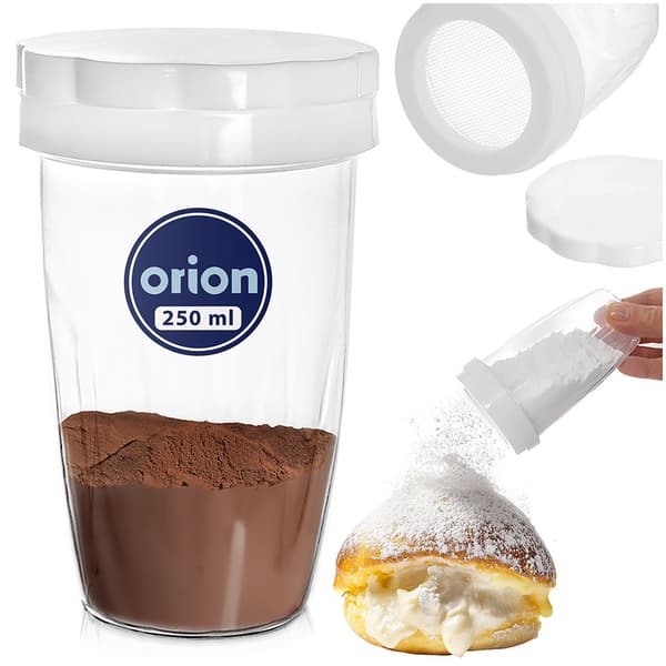 Behållare med sil för pulversocker och kanel 250 ml