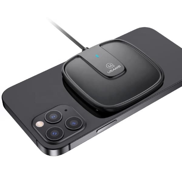 USAMS Induktiv oplader US-CD153 magnetisk 15W iPhone 12-serien sort/sort CD153DZ01