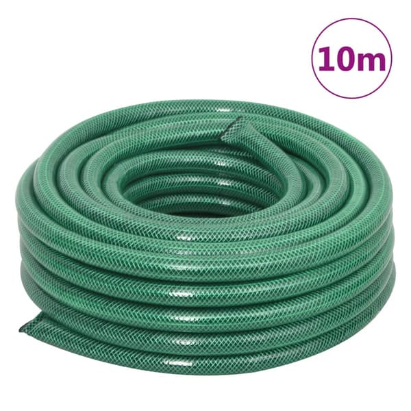 vidaXL Trädgårdsslang, Grön, 0,9", 10 m, PVC