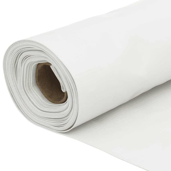 vidaXL Balkongmarkis, vit, 500x75 cm, PVC