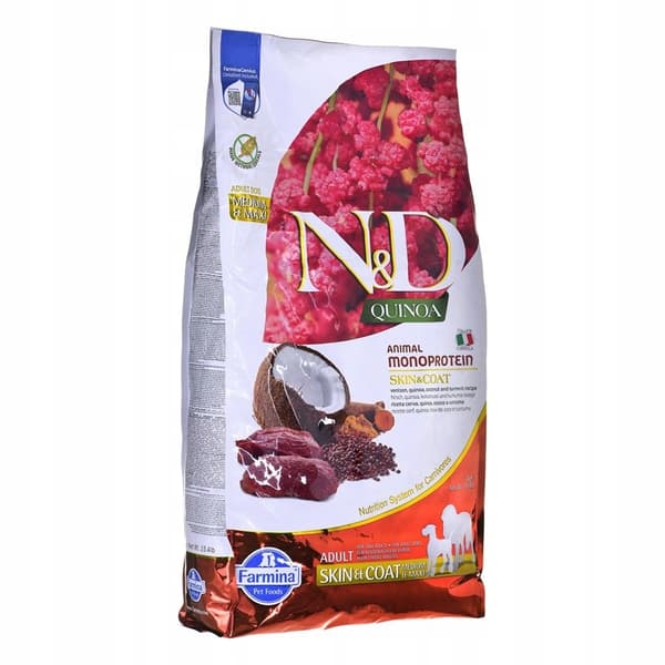 FARMINA N&D QUINOA HJORTKÖTT & KOKOS MED & MAXI 7kg