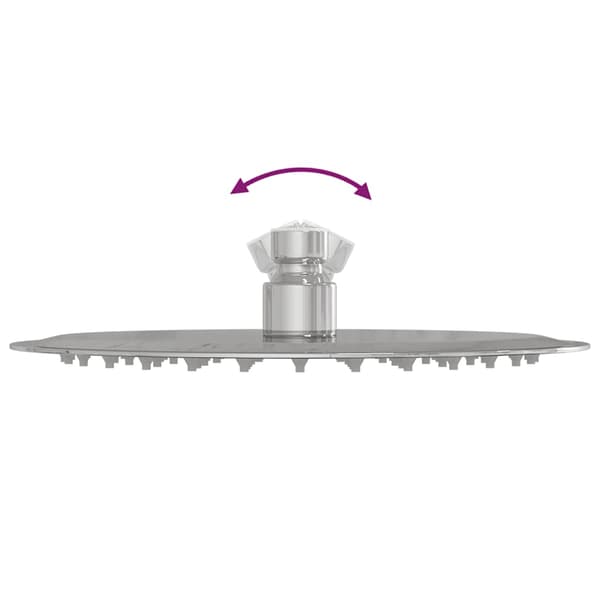 vidaXL regnbruserhoved 304 rustfrit stål 20 cm rundt