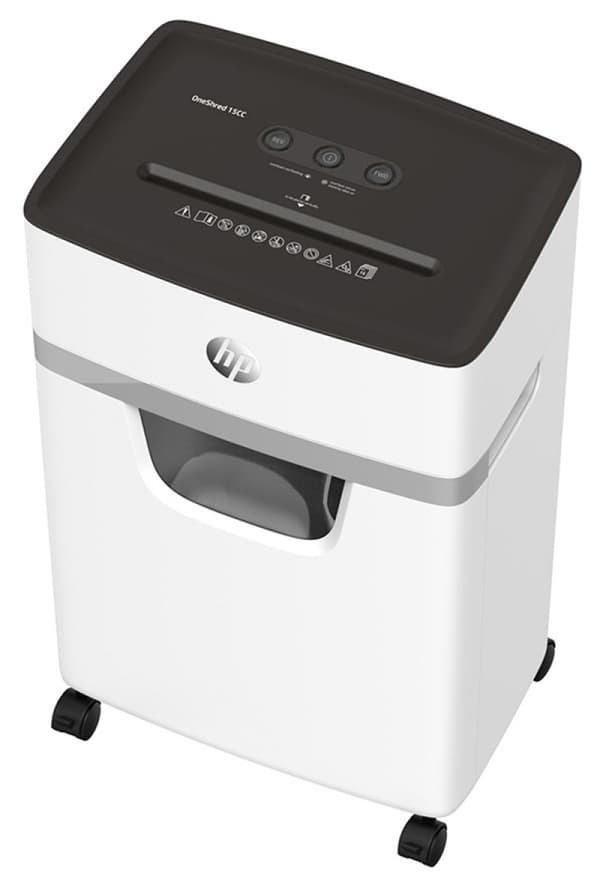 HP ONESHRED 15CC, 20L ljusgrå dokumentförstörare