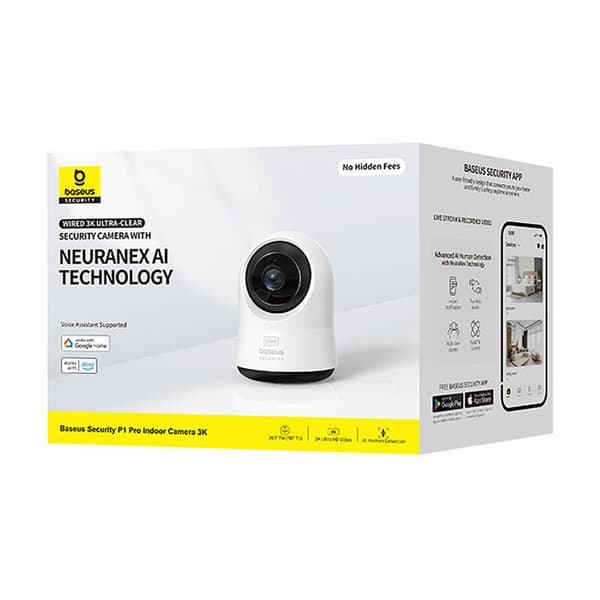 Baseus P1 Pro 3K Indendørskamera (Hvid)