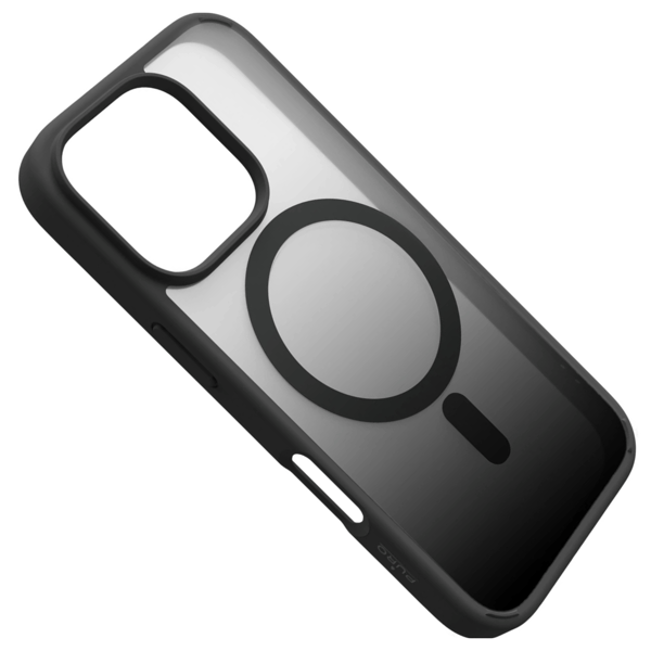 Puro Gradient MagSafe -silikonikuori iPhone 16 Pro Maxille - musta